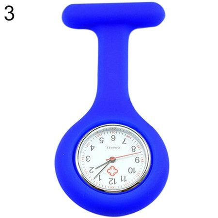 New Cute Silicone Nurse Watch Brooch Fob Pocket Tunic Quartz Movement Watch N76Y