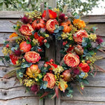 Home Decor Halloween Autumn Harvest Wreath