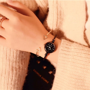 Small Gold Bangle Bracelet Luxury Watches, Stainless Steel, Retro Ladies Quartz Wristwatches, Fashion Casual Women Dress Watch