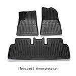 LUCKEASY Floot mats and back trunk mats for Tesla Model 3 2017-2021 All-Weather Waterproof and Wearable foot pad model 3 2021