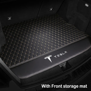 Car Trunk Mat Floor Mat Set Fully Surrounded Foot Pad Car Waterproof Non-Slip TPE XPE For Tesla Model 3 Model Y Model S Model X