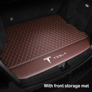 Car Trunk Mat Floor Mat Set Fully Surrounded Foot Pad Car Waterproof Non-Slip TPE XPE For Tesla Model 3 Model Y Model S Model X