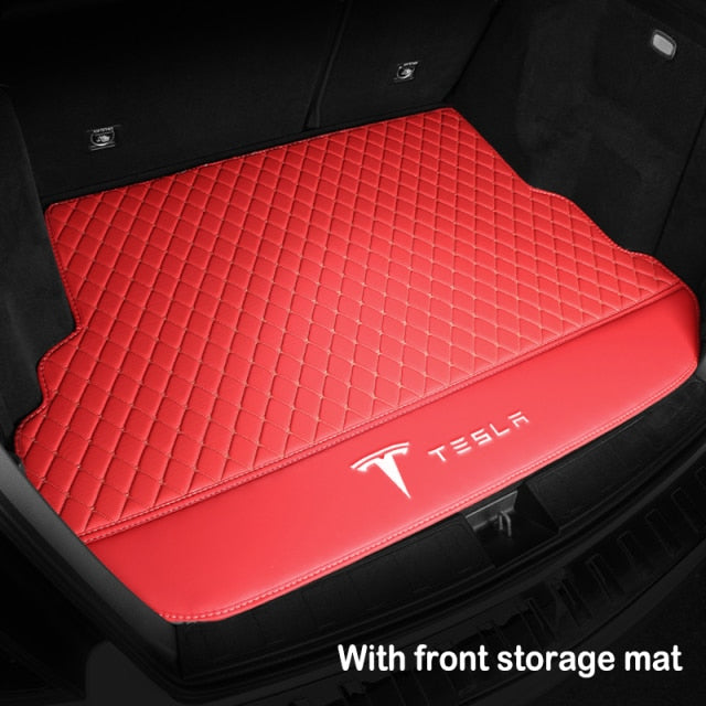 Car Trunk Mat Floor Mat Set Fully Surrounded Foot Pad Car Waterproof Non-Slip TPE XPE For Tesla Model 3 Model Y Model S Model X