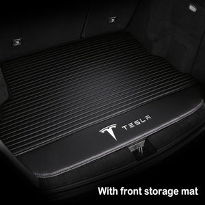 Car Trunk Mat Floor Mat Set Fully Surrounded Foot Pad Car Waterproof Non-Slip TPE XPE For Tesla Model 3 Model Y Model S Model X