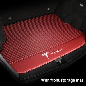 Car Trunk Mat Floor Mat Set Fully Surrounded Foot Pad Car Waterproof Non-Slip TPE XPE For Tesla Model 3 Model Y Model S Model X