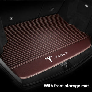 Car Trunk Mat Floor Mat Set Fully Surrounded Foot Pad Car Waterproof Non-Slip TPE XPE For Tesla Model 3 Model Y Model S Model X