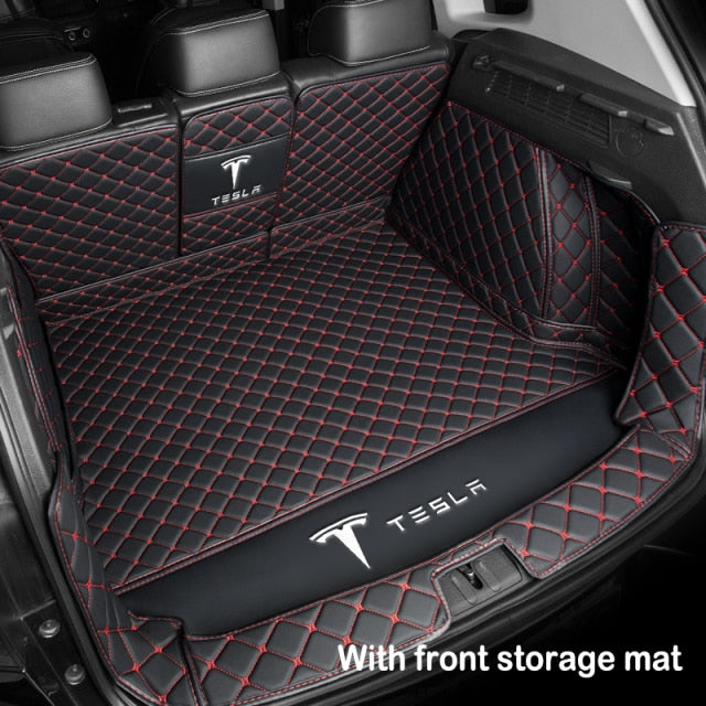 Car Trunk Mat Floor Mat Set Fully Surrounded Foot Pad Car Waterproof Non-Slip TPE XPE For Tesla Model 3 Model Y Model S Model X