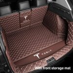 Car Trunk Mat Floor Mat Set Fully Surrounded Foot Pad Car Waterproof Non-Slip TPE XPE For Tesla Model 3 Model Y Model S Model X