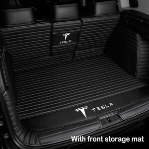 Car Trunk Mat Floor Mat Set Fully Surrounded Foot Pad Car Waterproof Non-Slip TPE XPE For Tesla Model 3 Model Y Model S Model X