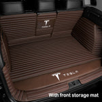 Car Trunk Mat Floor Mat Set Fully Surrounded Foot Pad Car Waterproof Non-Slip TPE XPE For Tesla Model 3 Model Y Model S Model X